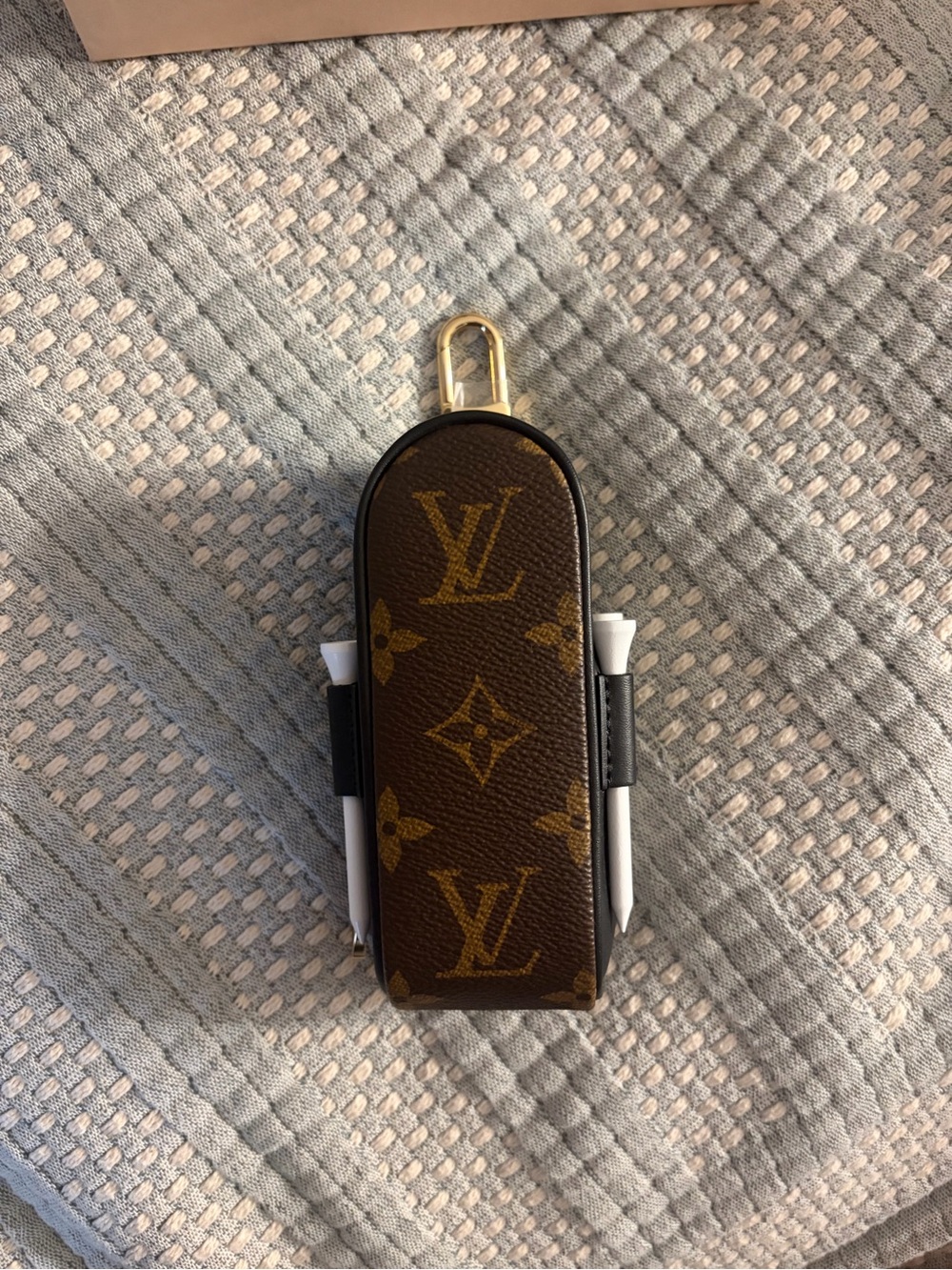 Louis Vuitton Brown Monogram Golf Tee Holder Key Ring